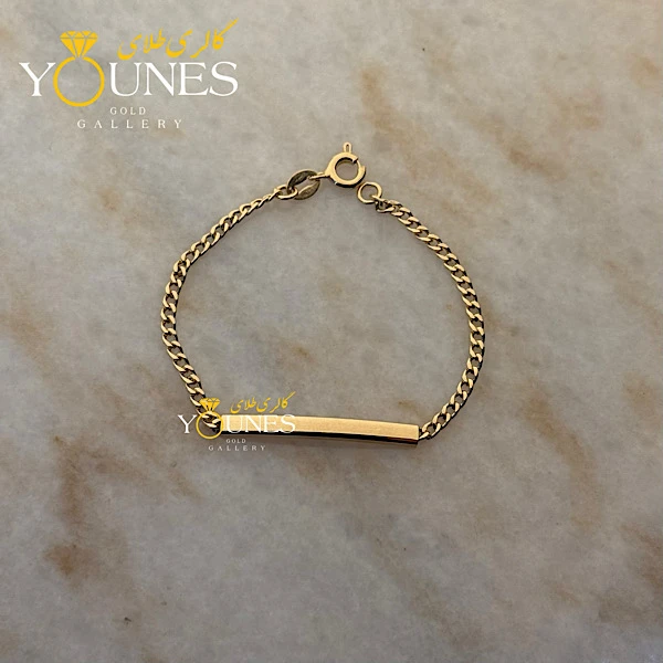 دستبند طلا کارتیر نوزاد مینیمال